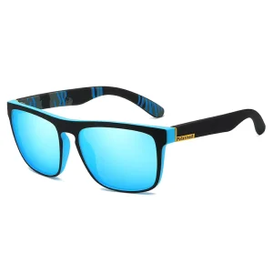 Classic Custom Logo Square Polarized Sunglasses Cycling Black Shades Men’s Sports Sun Glasses