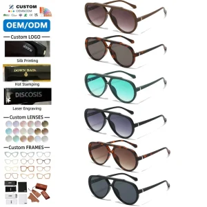 Classic Double-Beam Polarized Toad-Mirror Sunglasses for Women and Men