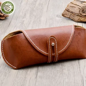 Classic Lightweight Faux Leather Handmade Soft Sunglasses Case
