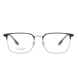 Classic Men’s Titanium Rimmed Eyeglass Frames