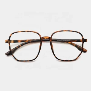 Classic Oversize Square TR90 Colourful Frame Eyewear Anti-Blue-Light Myopia Optical Eyeglasses Lenses