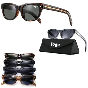 Classic Plastic Frame Custom logo UV400 Gafas Driving Fashion Eyewear Square Grey Shades Women Sunglasses