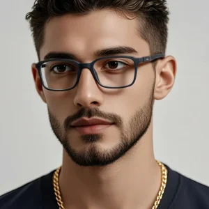 Classic Rectangle Blue Light Filter Computer Glasses with Clear Lenses