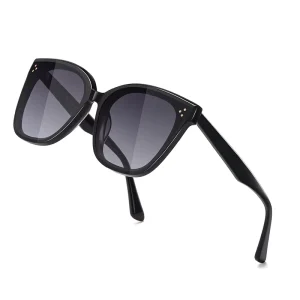 Classic Retro UV400 Polarized Square Full Rim Durable Sunglasses Women Men Vintage Trendy Coffee Frame Acetate % UV
