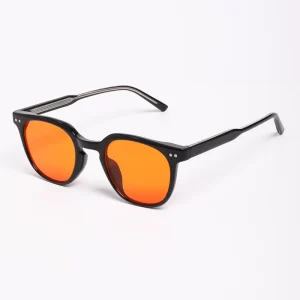 Classic TR90 Optical Frames with Yellow Orange Lenses and Blue Light Blocking