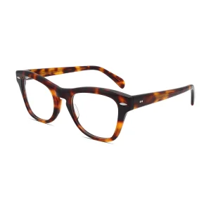 Classic Tortoise Acetate Optical Glasses with Rivet Detail