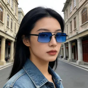 Classic Vintage Handmade Sunglasses Women’s Full Rim Square UV400 Protection SW-14 Anti-Glare