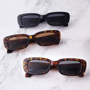 Classic Vintage Rectangle Sunglasses for Men and Women