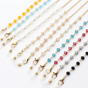 Classical Women’s Glasses Chain with Geometric Pattern Eyewear Accessories Anti Slip Hanging Strap Cross Border Fashion Design