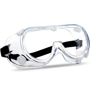 Clear Anti-Fog Laboratory Safety Goggles with Vent Hole