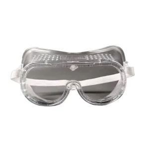 Clear Anti-Scratch Anti-Fog Safety Goggles with Elastic Strap PC Frame Dust Shield