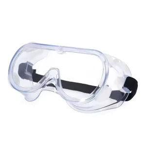 Clear Frame Clear Lens Anti-Dust Anti-Fog Protective Safety Goggles for Work