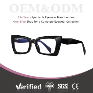 Clear-Lens Anti-Glare Blue Light Eyeglasses for Digital Use