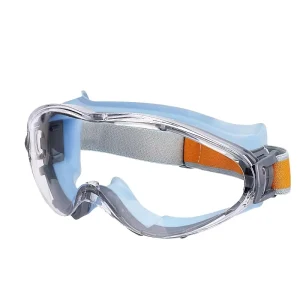 Clear-Lens Safety Goggles for Chainsaw and Industrial Work, Compatible with Glasses