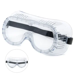 Clear Splash and Impact-Resistant Anti-Fog Lab Safety Goggles for Chemistry Work