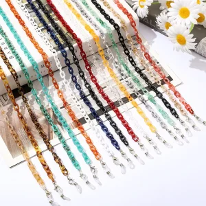 Colorful Acrylic Eyeglass Chain and Mask Lanyard
