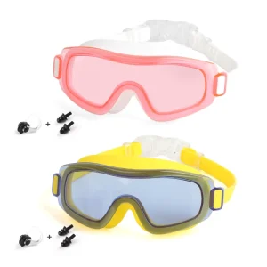Colorful Children’s Swim Goggles Eco-Friendly Silicone Waterproof Anti-Fog UV Protection