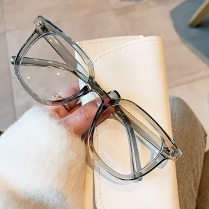 Colorful Clear Square PC Optical Eyeglasses Frames with Anti Blue Light Blocking Lenses
