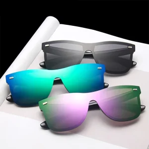 Colorful Lens Men’s Sports Sunglasses UV400 Big Frame