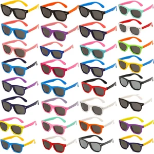 Colorful Printed Kids Sunglasses UV400 Custom Logo