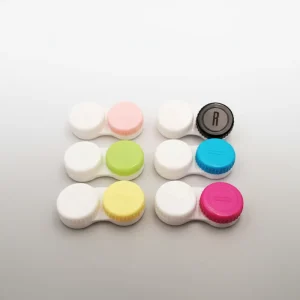 Colorful Reflective Plastic Contact Lens Case