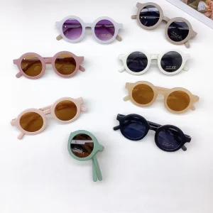Colorful Round Folding Kids Sunglasses