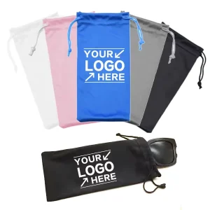 Colorful Sunglasses Drawstring Bag Soft Eyeglasses Case Cloth Eyewear Pouch