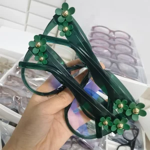 Retro Square Thick Acetate Full-Rim Unisex Eyeglasses Frames