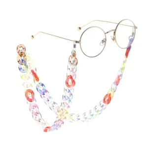 Colorful Transparent Acrylic Eyeglass and Sunglasses Chains