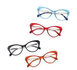Combined Metal Eyeglass Frames Unisex Prescription Optical Eyewear