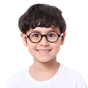 Computer Tr90 Silicone Tech Protect Blocking Anti Blue Light Glasses Kids