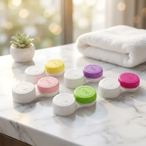 Contact Lenses Packaging Box Low Moq Eye Cute Contact Lens Case Plastic Case Eyewear Display Contact Lenses Box