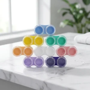 Contact Lenses Packaging Box Low Moq Eye Glass Accessories Cute Contact Lens Case Plastic Case Eyewear Display Contact Lens Box