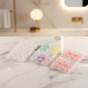 Contact Lenses Packaging Box Low Moq Eye Glass Accessories Cute Pink Contact Lens Case Plastic Case Contact Lenses Box