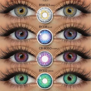 Crazy Cosplay Anime Halloween Party Accessories Soft Colored Contact Lenses