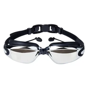 Cross border HD Adult Anti fog Non constricting Silicone Myopia Glasses Waterproof Electroplated Swimming Goggles