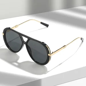 Cross border High Quality Retro Double Beam Men’s Design Sunglasses Custom logo Personality Women’s Sunglasses