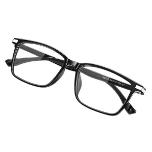 Crystal Reading Glasses for Men Black Transparent Lens Presbyopic Eyewear Custom Logo Model 6015