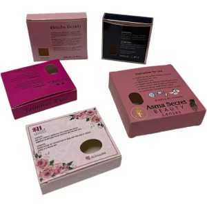 Custom Color Eye Contact Lenses Case Packaging Box Contact Lens Packaging Window Box Cardboard Paper Packing for Contact Lenses