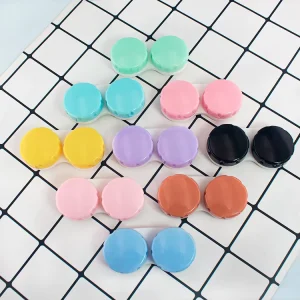Custom DC-1202C Solid Pattern PP Hard Contact Lens Storage Glasses Case Protective Irregular Shape