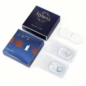 Custom Design Cardboard Soft Contact Lens Packaging Paper Box for Cosmetic Contact Lenses