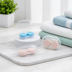 Custom Design Cosmetics Packaging Boxes for Contact Lenses Paper Box for Contact Lens Case Holder Container Storage Kit