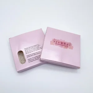 Custom Design Logo Contact Lenses Cardboard Paper Cosmetic Boxes with Window Makeup Packaging