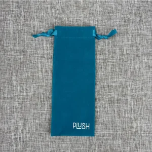 Custom Drawstring Velvet Jewelry Gift Pouch, Recyclable