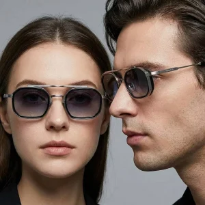 Custom Fashion Retro Polarized Metal Sunglasses UV400 IP Plating Outdoor Activities Beach Men Women Factory Eyewear Sun Glasses
