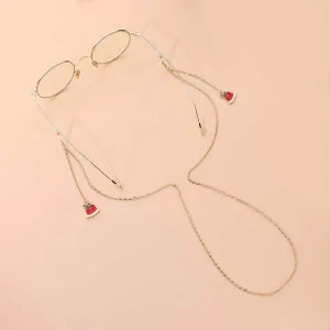 Custom Fashion Style Pearl Modeling Eyeglass Chain Sunglasses Hold Necklace Eyewear Accessories Metal Reading Eye Glasses Chain