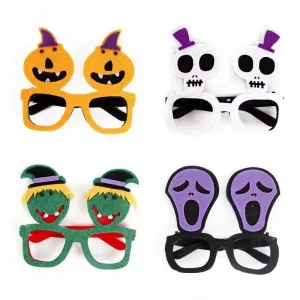Custom Glitter Pumpkin, Spider, Bat, and Ghost Novelty Costume Eyewear