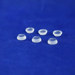 Custom High Purity SiO2 Fused Silica Mini Lens Seat Optical Flange Mount HaiChuan JGS2 Model 400 Mesh Circular High Temp
