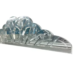 Custom Laser-Cut Railway Station Decorative Acrylic Mirror Sheet for Display Racks
