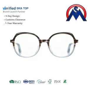 Custom Lightweight Full-Rim Reading Glasses Frames for Women and Men Vintage Retro Eyewear